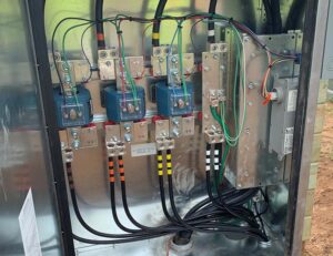 Industrial electrical control breaker switch box installed by Wisconsin electricians at E-Con Electric